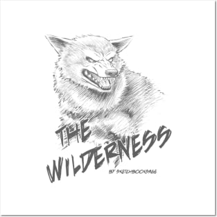 Wolf, The Wilderness- Gray Design Posters and Art